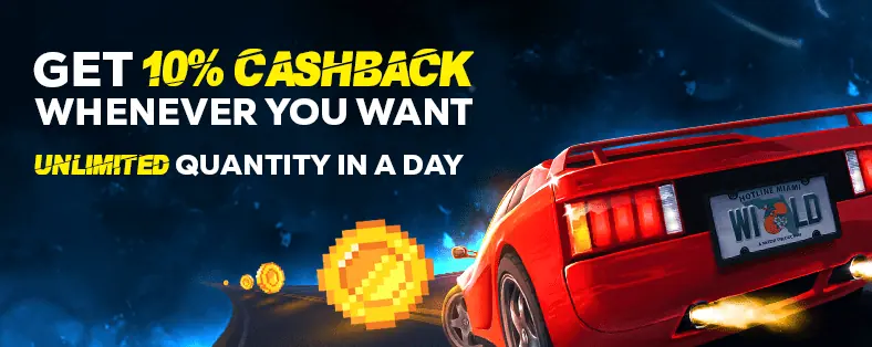 10% CASHBACK